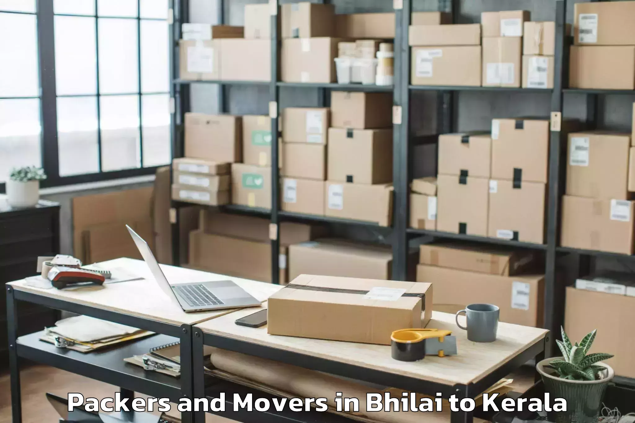 Leading Bhilai to Ambalapuzha Packers And Movers Provider